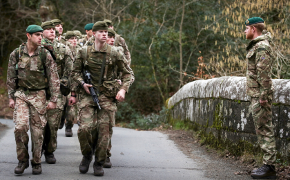 A man in a military uniform
