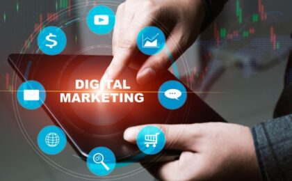 A person hold the tablet